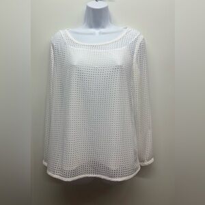 Banana Republic White Blouse Relaxed Fit